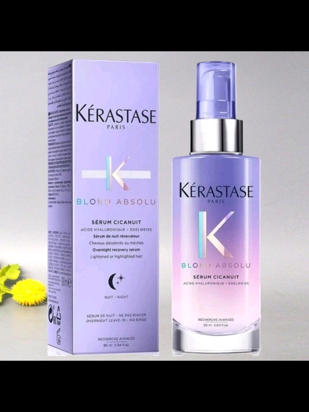 Kerastase Blond Absolu Serum Cicanuit - Lavender and Pink Gradient Bottle